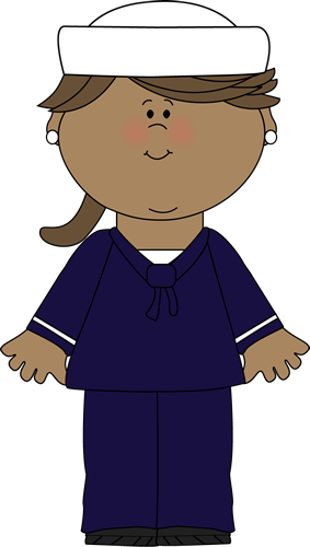 Girl Sailor - Sailor Clipart (283x500)