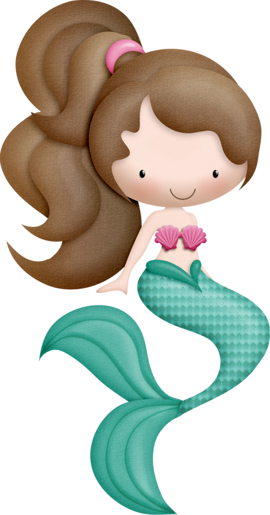 Mermaids - Girl Mermaid Clip Art (538x1024)
