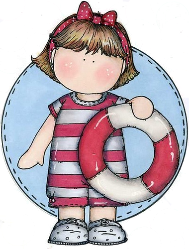 María José Argüeso - Dibujos De Niñas Magnolia (380x500)