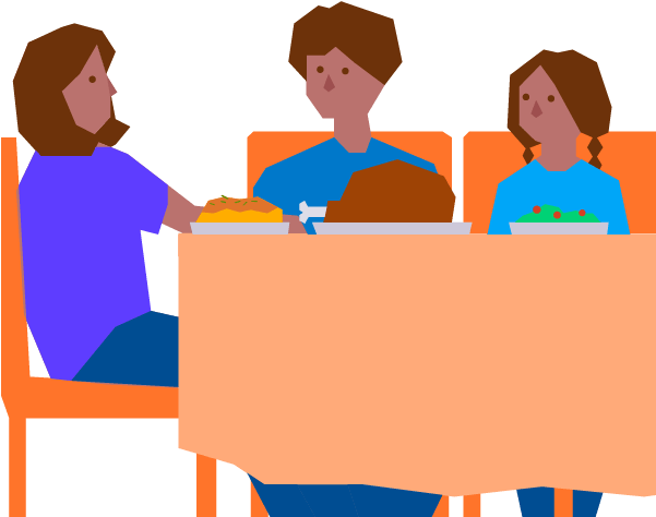 You Are Attending A Thanksgiving Dinner Party, Where - Thanksgiving Dinner (600x600)