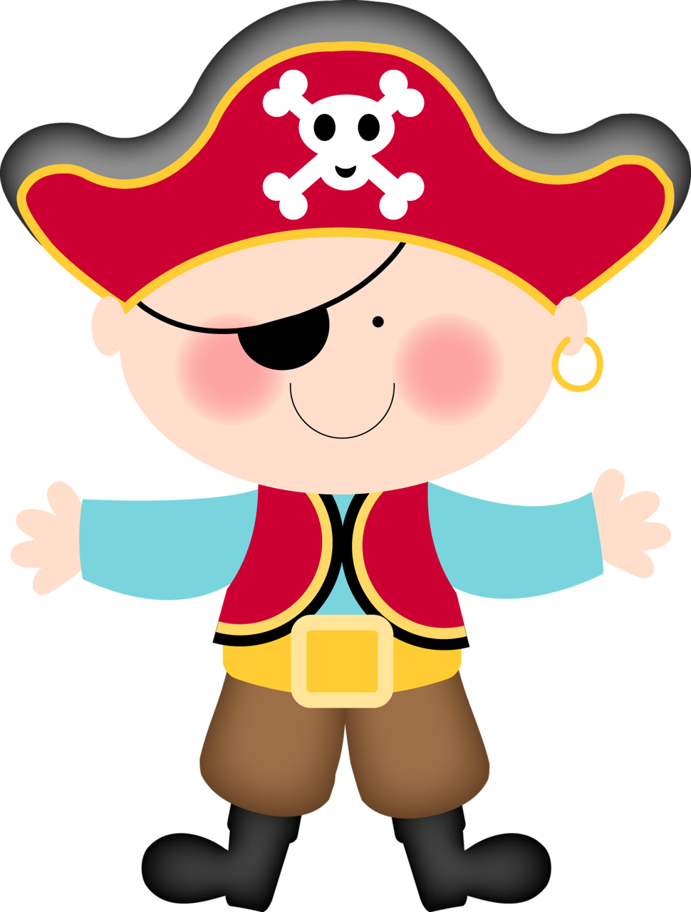 Dolls - Girl Pirate Clipart Png (1190x1570)
