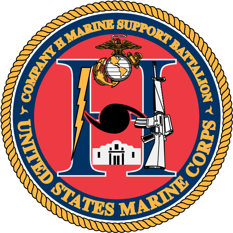 Company H Marine Support Battalion United States Marine - Emblem (800x800)