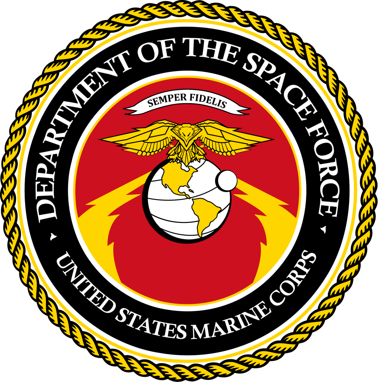 Us Space Force - Department Of The Space Force (1280x1295)