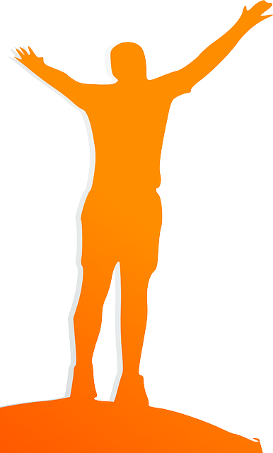 Wellness, Happy, Man, Orange, Silhouette, Winner - Addiction Free Forever Workbook (386x640)
