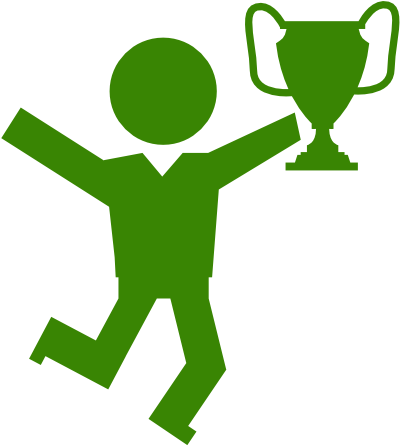 Every Walnut School Follows The Same Core Principles - Trophy With Student Outline (421x461)