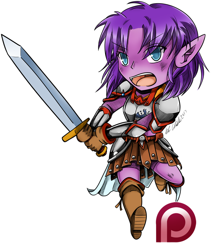 Patreon Chibi Raffle Winner January - Cartoon (819x886)