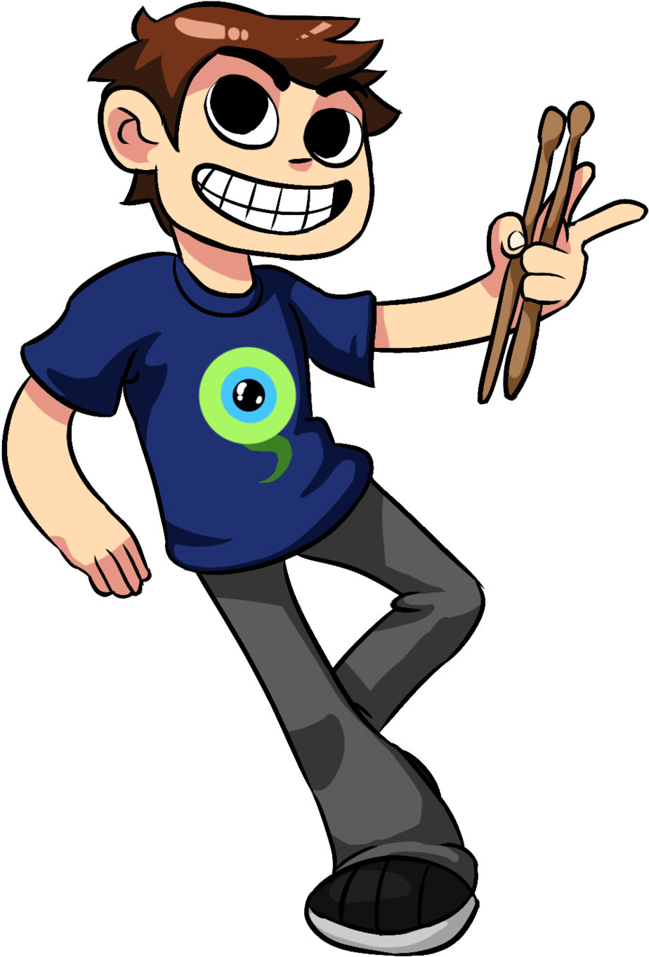 Scott Pilgrim By Monstertooth The8bitdrummer - The8bitdrummer Fanart (1024x1491)