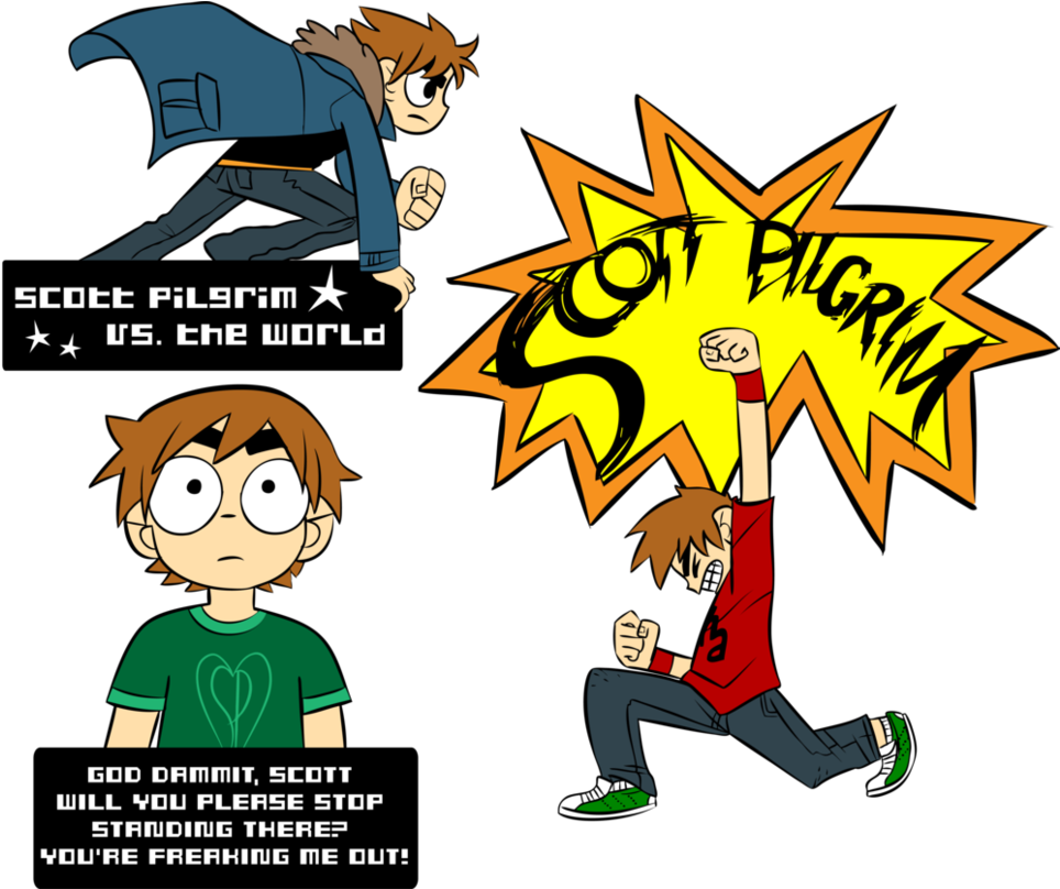 Scott Pilgrim Tees By Captain-grossaint - Scott Pilgrim Vs. The World (989x807)