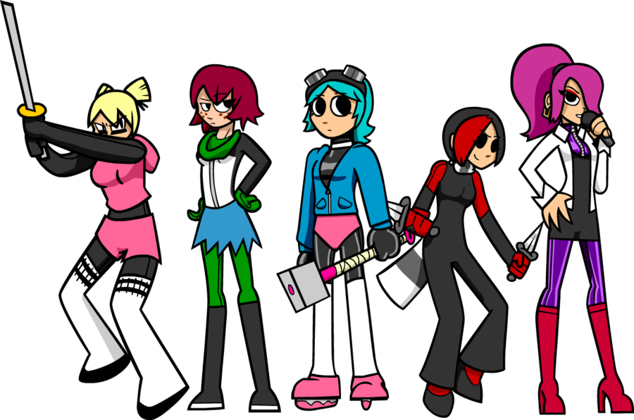 Scott Pilgrim Girls In Latex By Shennanigma - May 30 (900x596)