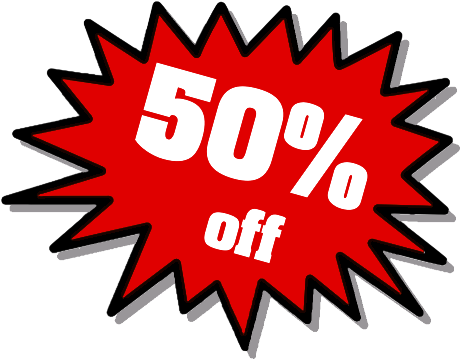 50 Off Png Background - 30% Off Clip Art (500x389)