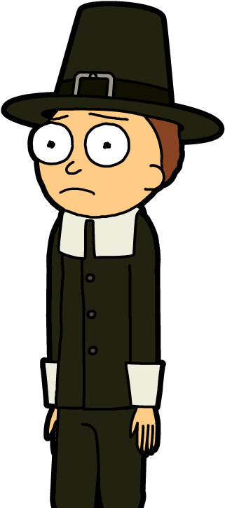 #273 - Pilgrim Morty - Pocketmortys - Net - Pocket Mortys (346x730)
