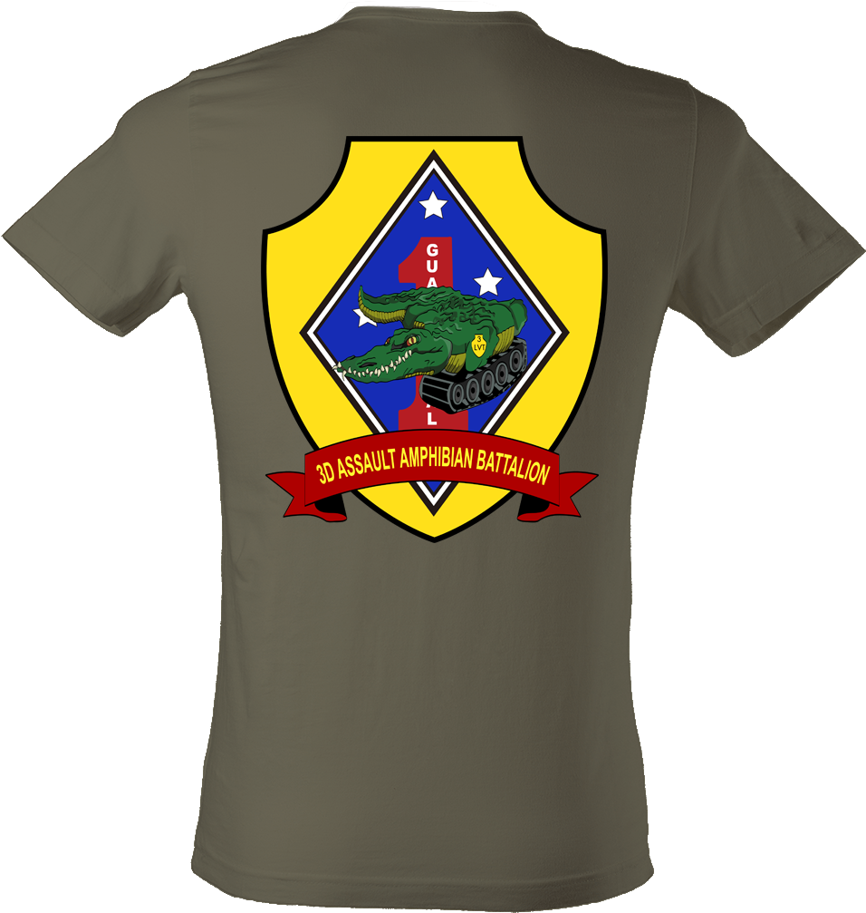 3rd Aabn T-shirt - Fleet Marine Force Insignia (964x1024)