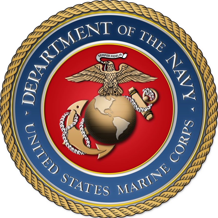 United States Marine Corps By Scrollmedia - Department Of The Navy Emblem (894x894)