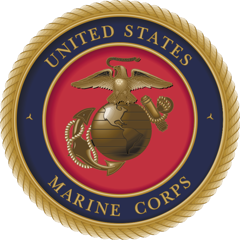 768px Us Marinecorps Emblem - Bent Water Brewing (768x768)