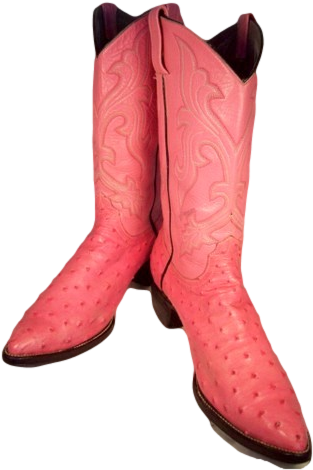 Ladies Cowboy Boots - Ladies Pink Cowboy Boots (360x480)