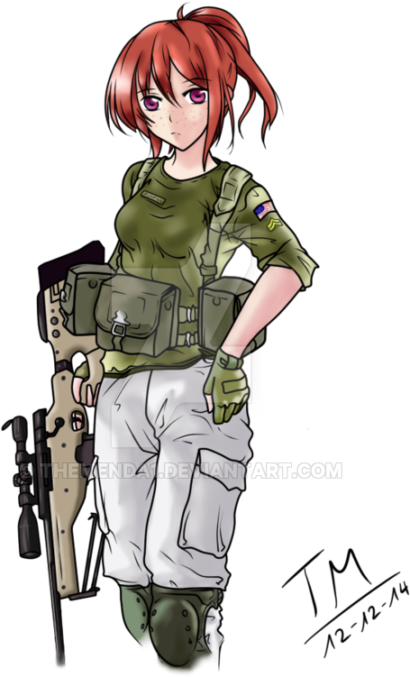 United States Army Soldier Military Uniform - Anime Army General Girl (600x760)