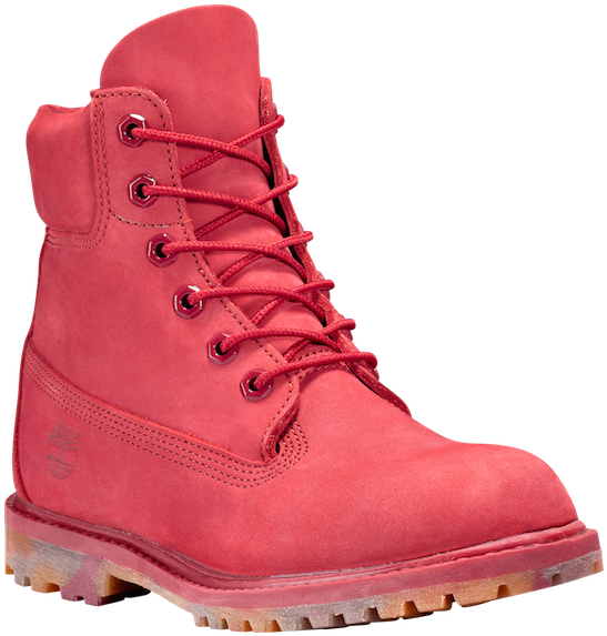 Cowboy Boots - Timberland Womens 6 Inch Premium Boots Size 6 In Red (600x600)