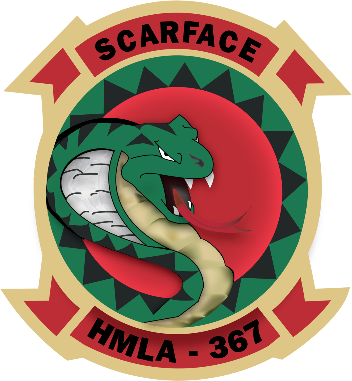 Marine Light Attack Helicopter Squadron 367 Is A United - Hmla 367 (1200x1380)