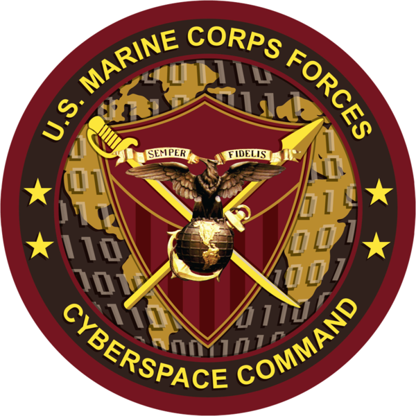 Seal Of The United States Marine Corps Forces Cyberspace - Gloucester Road Tube Station (600x600)