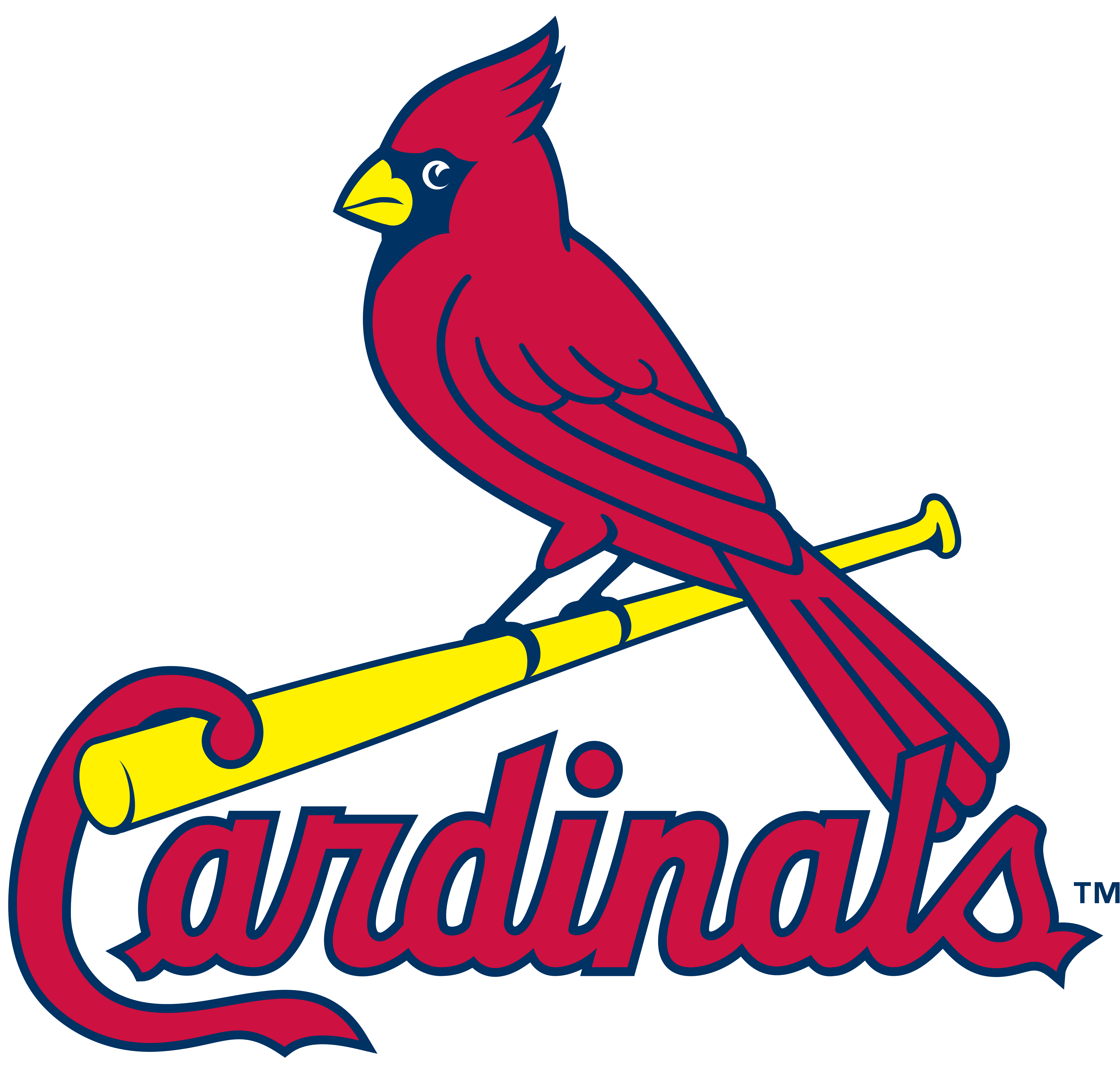 Cardinal Clipart - St Louis Cardinals Logo Vector (1074x1024)