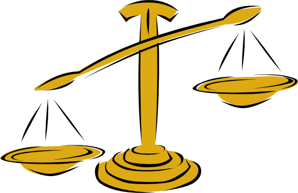 Unbalanced Scale Left Clip Art Vector Clip Art Online - Checks And Balances Png (600x389)