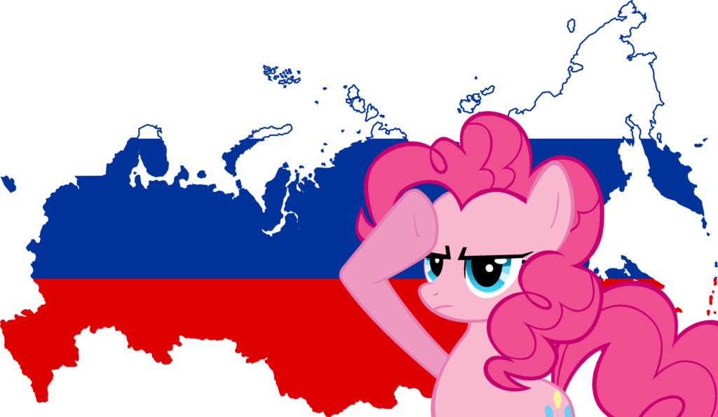 Pinkie Pie Salutes Russia By Shitalloverhumanity - Russia Flag And Map Baby Blanket (1024x595)