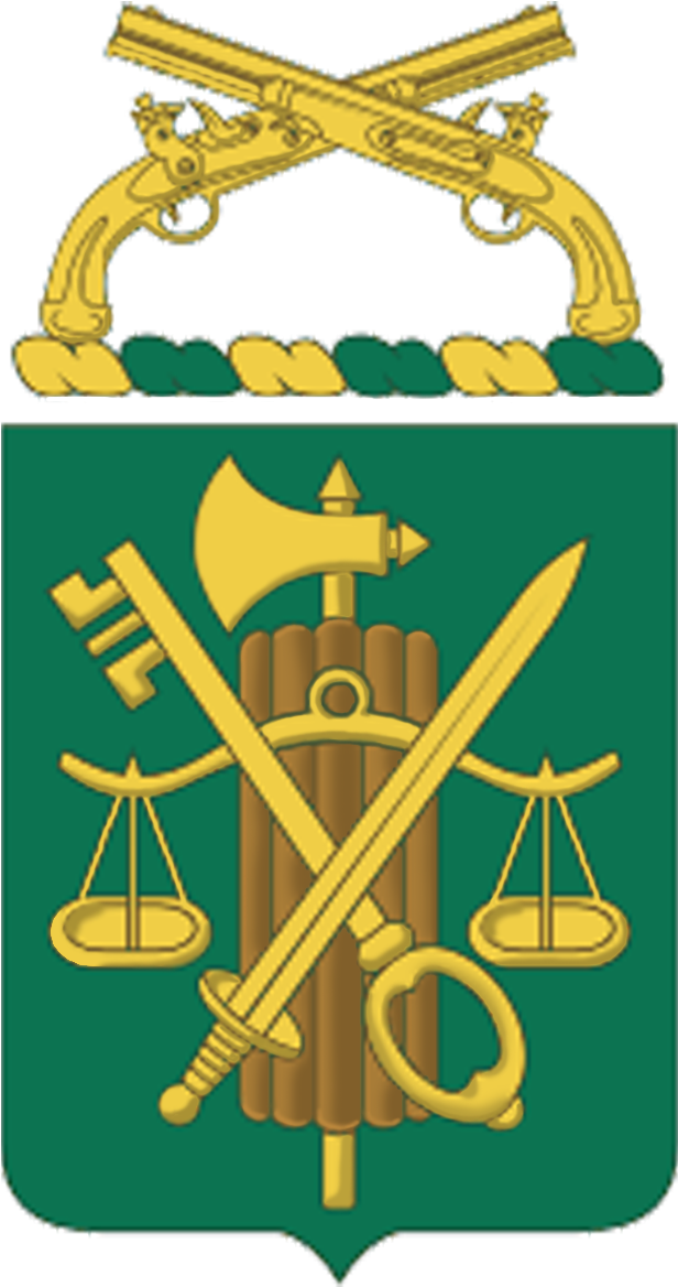 Coat Of Arms, Usampc-coa - Military Police Crossed Pistols (660x1200)