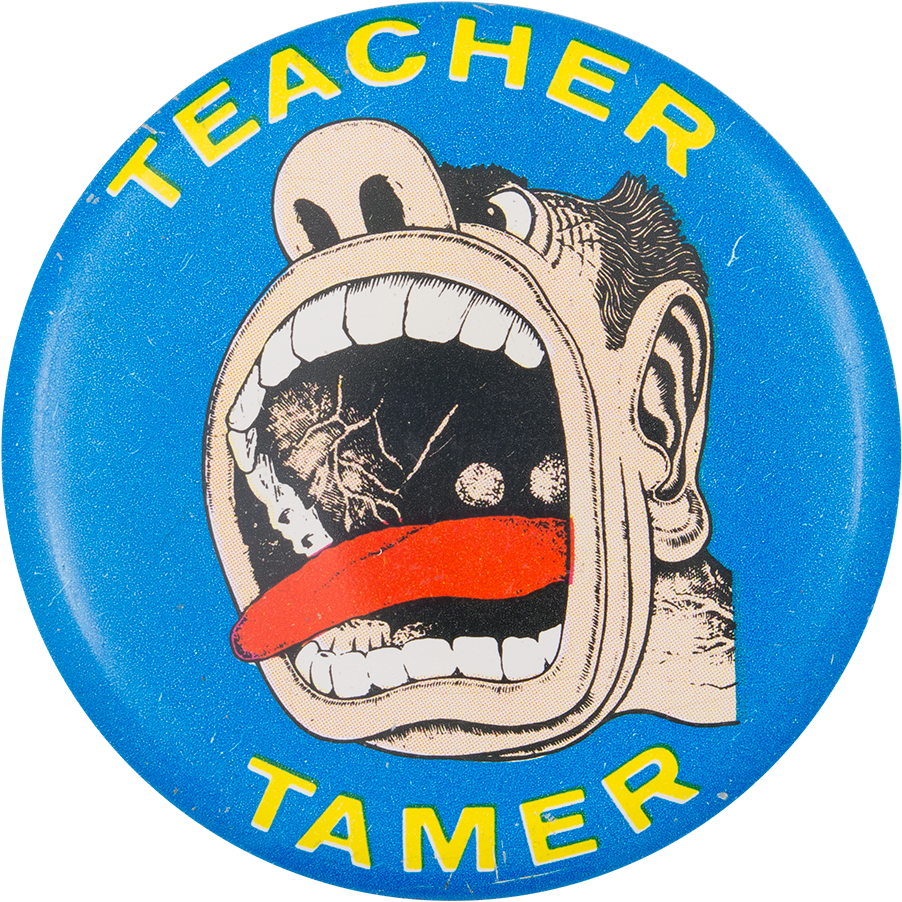 Basil Wolverton Teacher Tamer - Badge (1000x983)