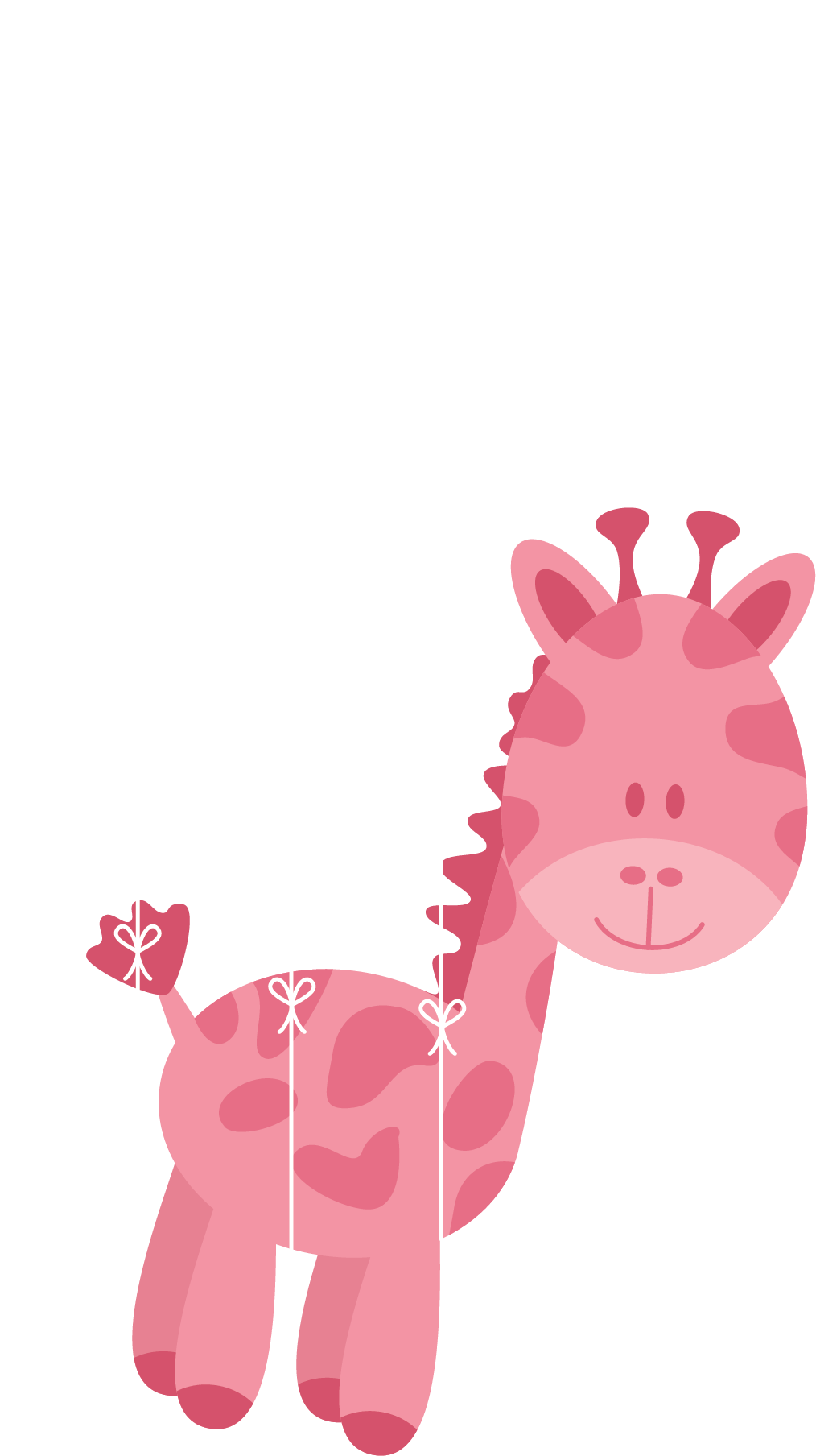 Northern Giraffe Diaper Infant Euclidean Vector Baby - Giraffe Baby Pink Png (1997x2330)