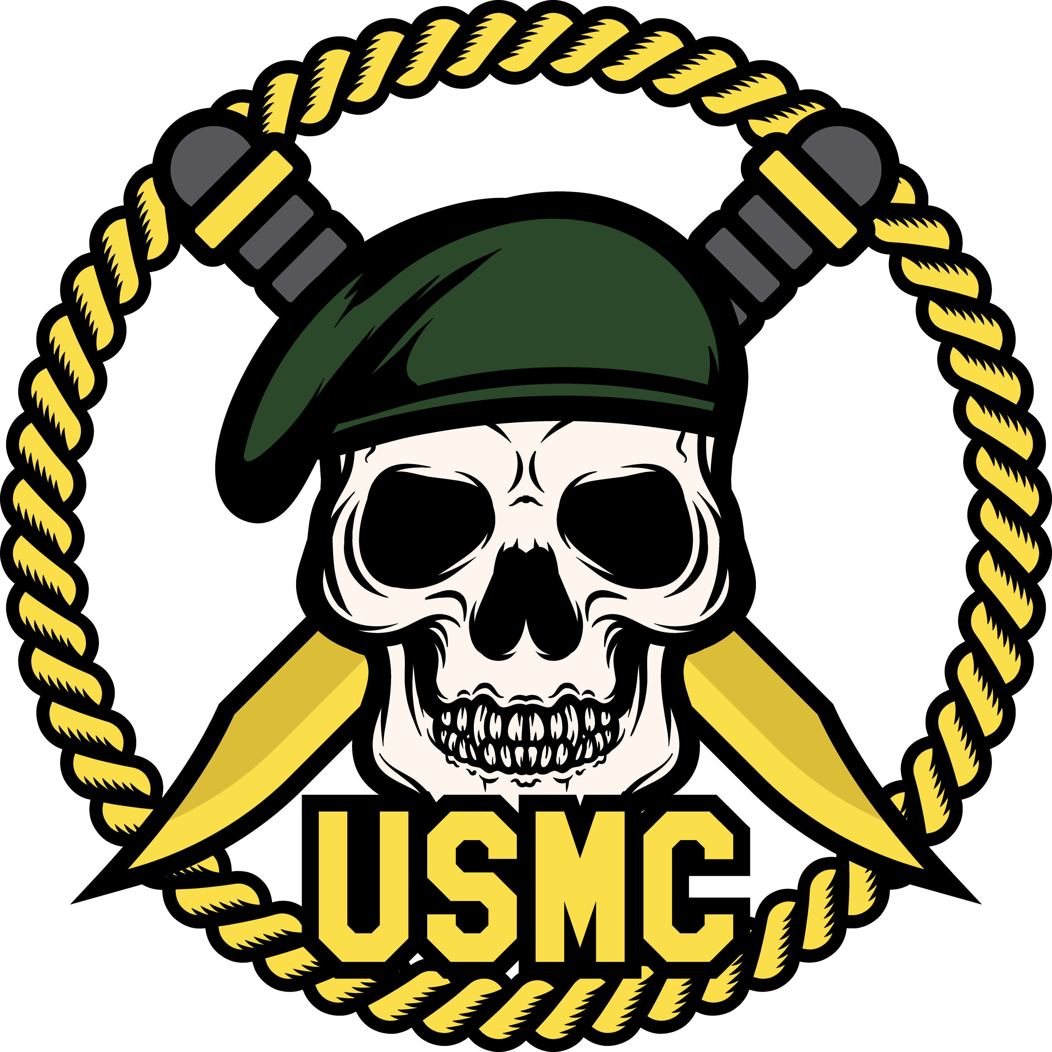 Skull United States Marine Corps Marines Soldier - Marine Skull (3386x3386)
