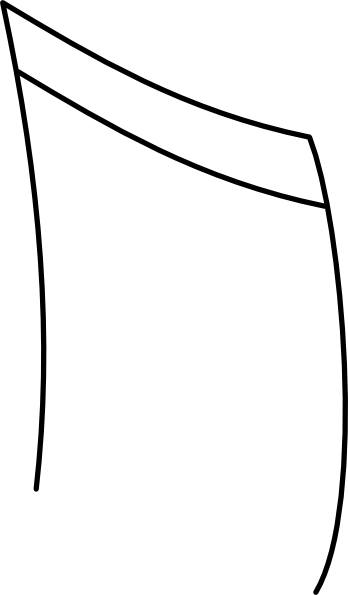 Dbl Clip Art At Clker - Line Art (348x595)