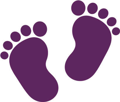 Baby Shower Icons Stock Vector - Baby Footprints (538x516)