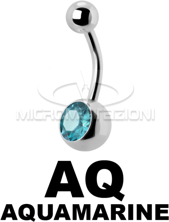 Sterilized Titanium Jewelled Navel Bananabell Sterile - Body Piercing (750x750)
