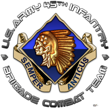 45th Infantry Brigade Combat Team "thunderbird" It - 173 Airborne Brigade Ssi [1 5x1 5].png Ornament (r (450x450)