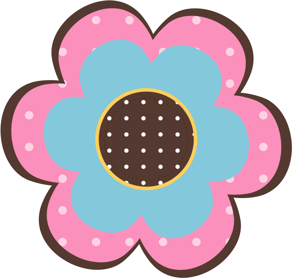 Photo By @duda-cavalcanti - Polka Dots Flower Clipart (1200x1200)