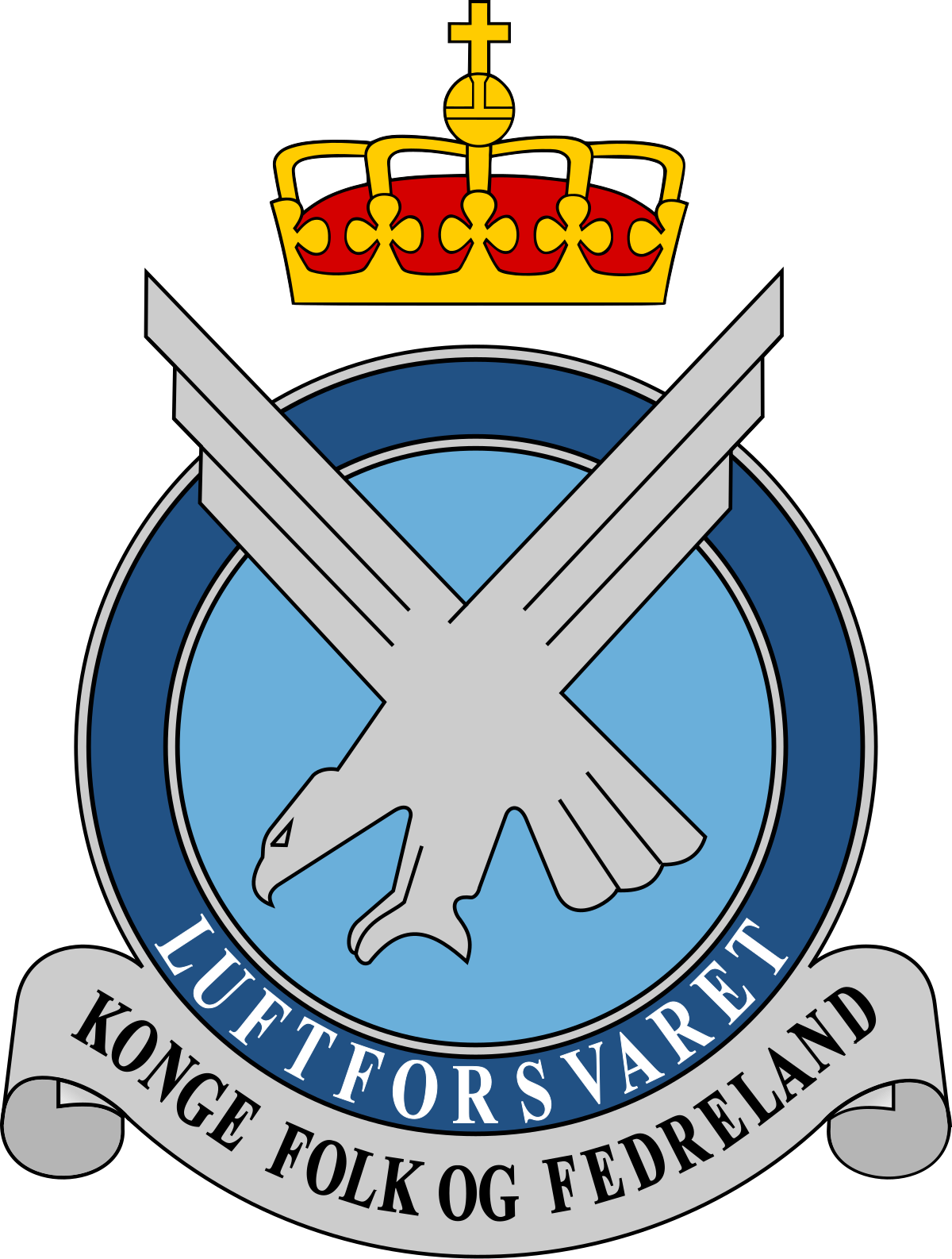 Air National Guard Logo Royal Norwegian Air Force Of - Norway Coat Of Arms (1200x1586)