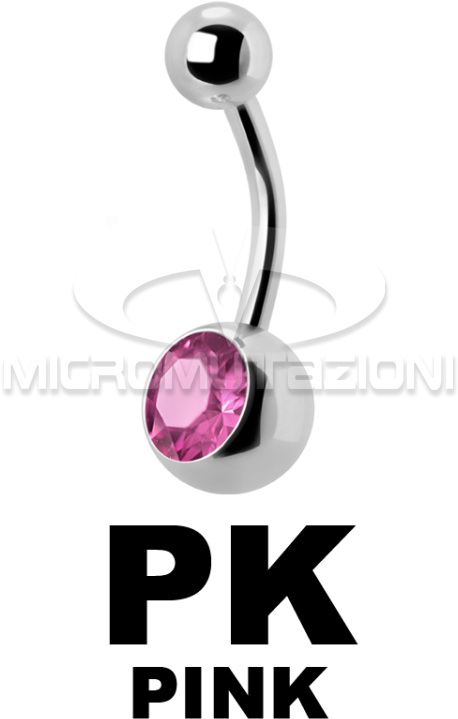 Sterilized Titanium Jewelled Navel Bananabell Sterile - Illustration (750x750)