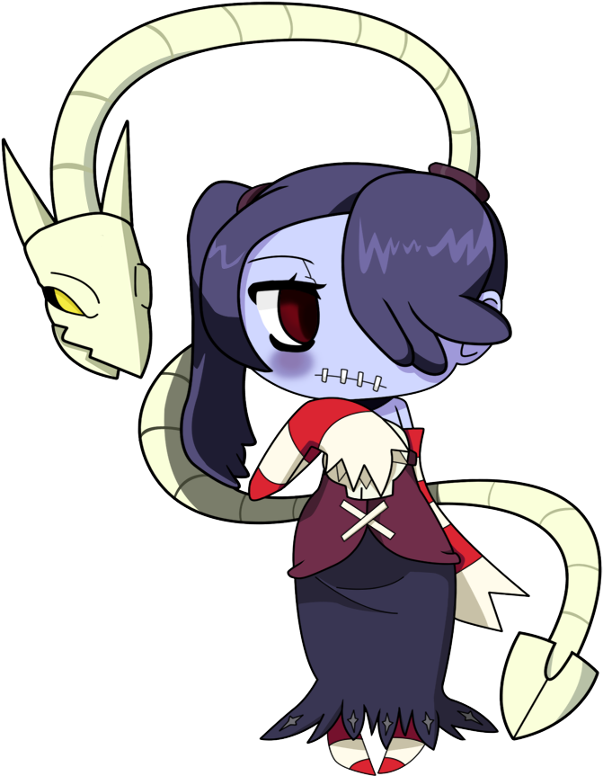 Skullgirls Chibi Drawing Video Game - Squiggly Chibi Skullgirls (700x900)