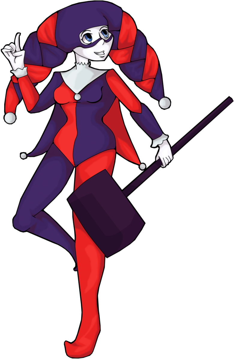 Skullgirls Style Harley Quinn By Stickydot Skullgirls - Cartoon (1024x1365)