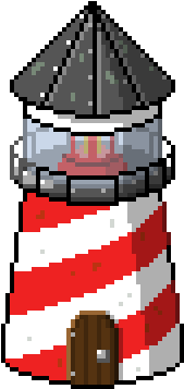 Pin Light House Clip Art - Pixel (400x400)