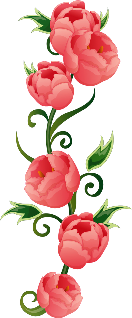 Flower Rose Clip Art - Flower Rose Clip Art (600x1100)