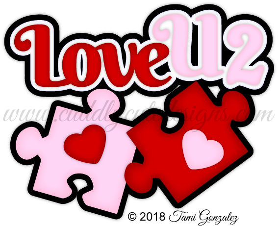Love U 2 Pieces Title - Love U 2 (600x600)