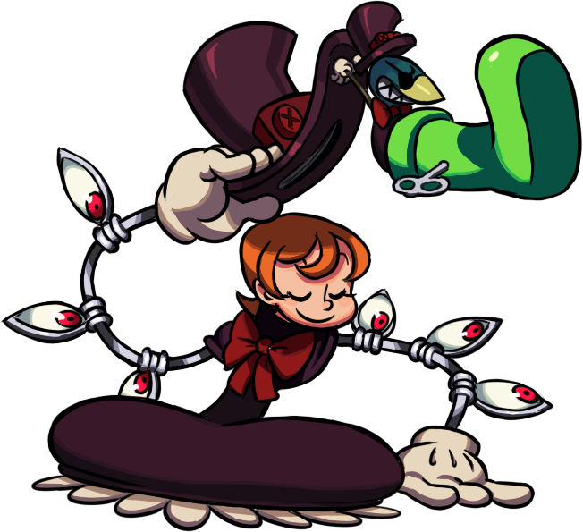 Boot - Skullgirls Peacock Gun (652x595)