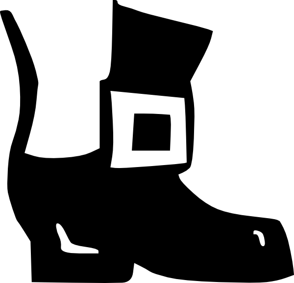 Shoes Boots Clip Art At Clker - Leprechaun Shoes Clip Art (600x576)