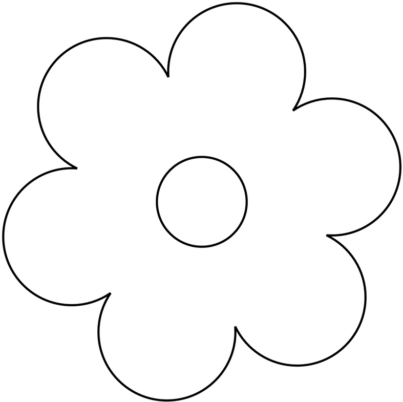 Flower Black And White Clip Art Flowers Clipart Pot - Flower Black And White (797x791)