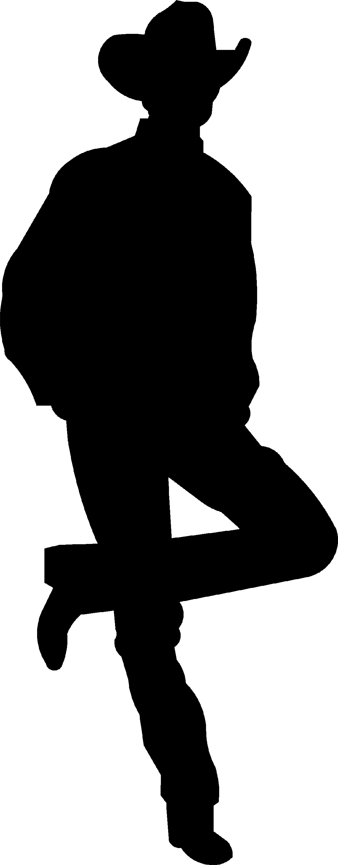 Cowboy Silhouette Png - Witch Silhouette (1158x2966)