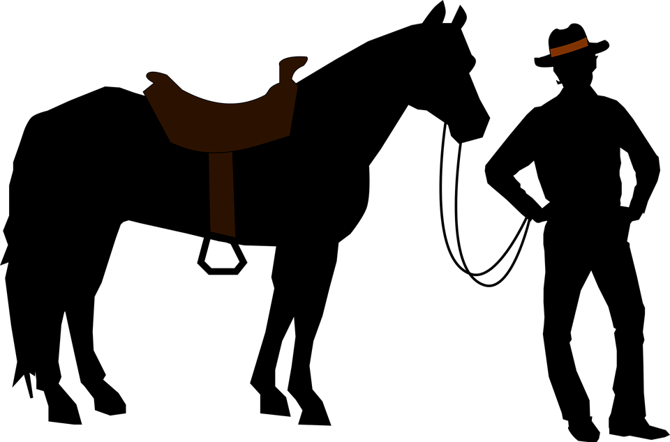 Cowboy Silhouette - Cowboy Silhouette Png (960x634)