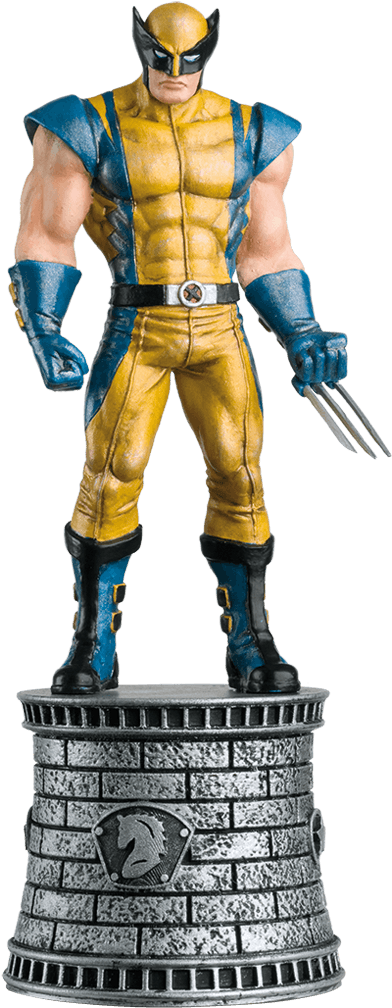 Eaglemoss Marvel Collection Wolverine Chess Piece W/ - Marvel Chess Figure & Magazine #3: Wolverine White (600x1024)