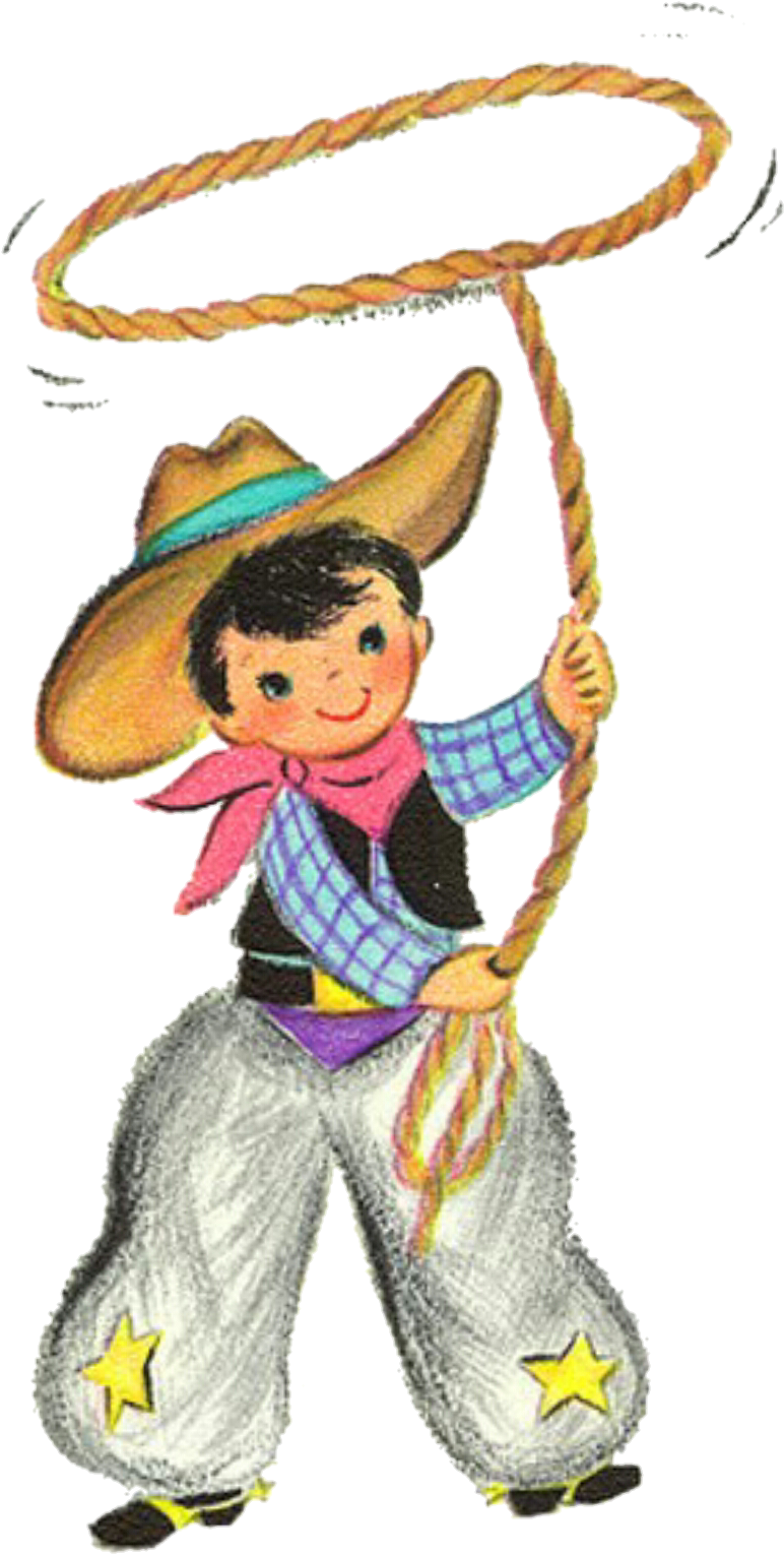 Vintage Cowboy By Jeanicebartzen27 Vintage Cowboy By - Cowboy Indian Clip Art Vintage (799x1564)