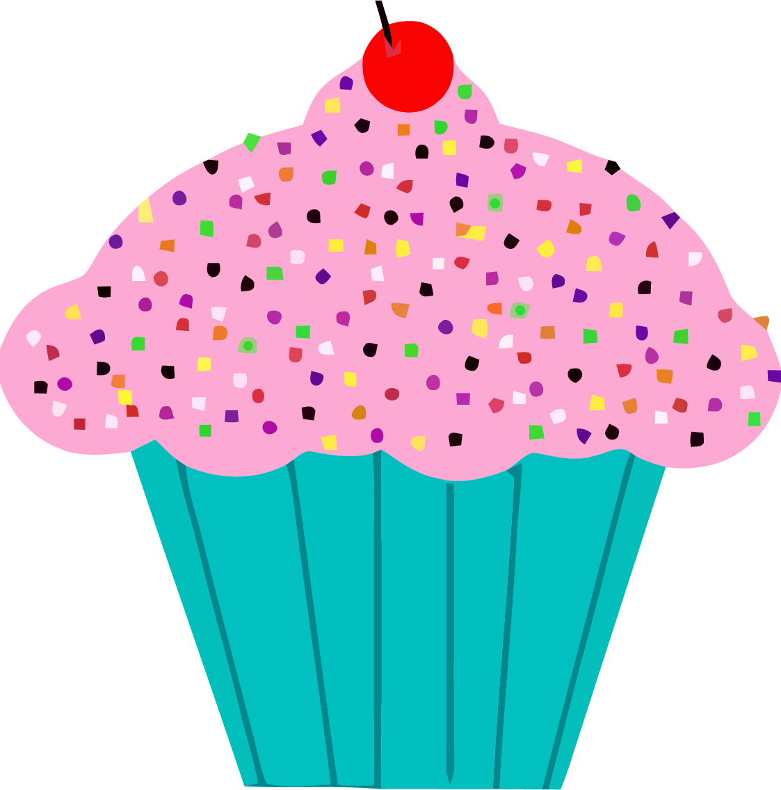 Clipart Of Fruit Illustration Image Cup Cake Clipart - Cupcake Clipart Transparent Background (1123x1136)